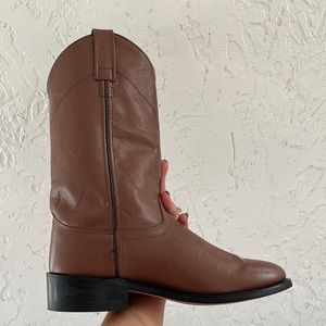 Cowgirl boots, never worn- simple & roomy
